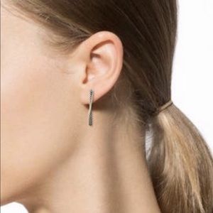David Yurman 18k gold & Silver Crossover Earrings
